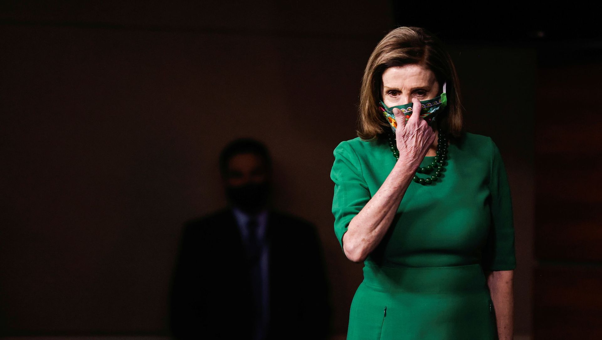 U.S. Speaker of the House Nancy Pelosi arrives for a news conference on the day the House of Representatives is expected to vote on legislation to provide $1.9 trillion in new coronavirus relief at the U.S. Capitol in Washington, U.S., February 26, 2021 U.S. Speaker of the House Nancy Pelosi arrives for a news conference on the day the House of Representatives is expected to vote on legislation to provide $1.9 trillion in new coronavirus relief at the U.S. Capitol in Washington, U.S., February 26, 2021 - Sputnik International, 1920, 27.02.2021