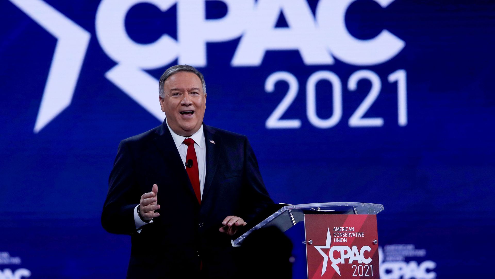 Former U.S. Secretary of State Mike Pompeo speaks at the Conservative Political Action Conference (CPAC) in Orlando, Florida, U.S. February 27, 2021 Former U.S. Secretary of State Mike Pompeo speaks at the Conservative Political Action Conference (CPAC) in Orlando, Florida, U.S. February 27, 2021 - Sputnik International, 1920, 08.04.2021