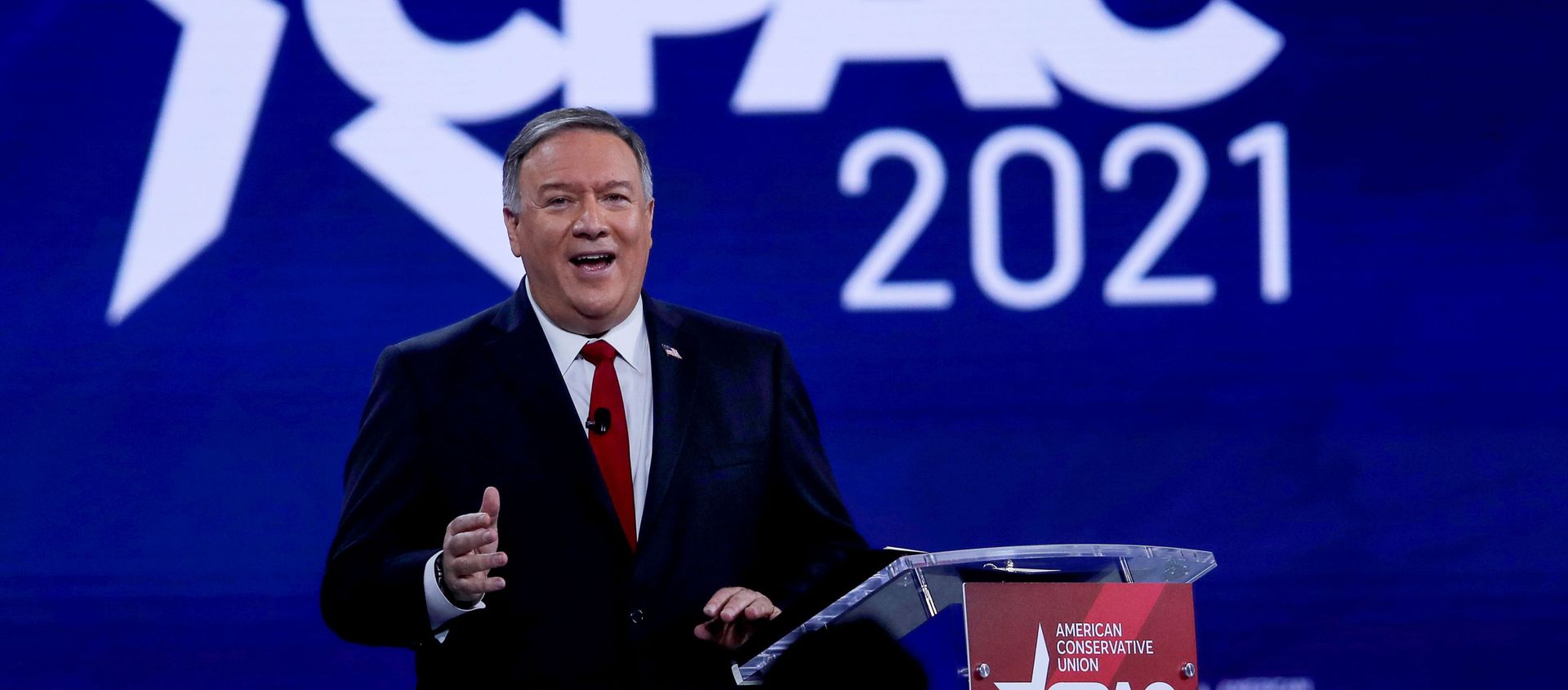Former U.S. Secretary of State Mike Pompeo speaks at the Conservative Political Action Conference (CPAC) in Orlando, Florida, U.S. February 27, 2021 Former U.S. Secretary of State Mike Pompeo speaks at the Conservative Political Action Conference (CPAC) in Orlando, Florida, U.S. February 27, 2021 - Sputnik International, 1920, 08.04.2021