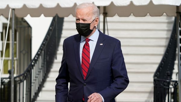 U.S. President Joe Biden stops to speak to the media as he departs for Wilmington, Delaware, from White House in Washington, U.S., February 27, 2021. REUTERS/Joshua Roberts U.S. President Joe Biden stops to speak to the media as he departs for Wilmington, Delaware, from White House in Washington, U.S., February 27, 2021. REUTERS/Joshua Roberts - Sputnik International