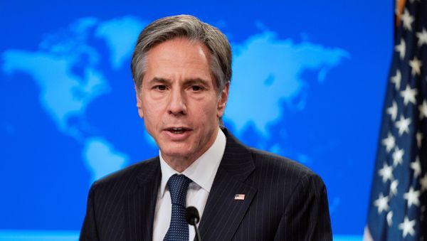 U.S. Secretary of State Antony Blinken speaks during a news conference at the State Department in Washington, February 26, 2021.  Manuel Balce Ceneta/Pool via REUTERS - Sputnik International