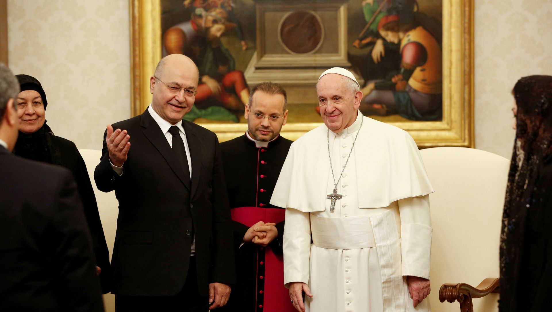 Pope Francis meets Iraqi President Barham Salih at the Vatican Pope Francis meets Iraqi President Barham Salih at the Vatican - Sputnik International, 1920, 04.03.2021
