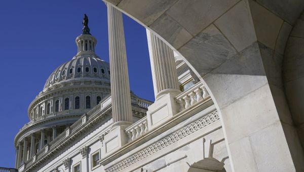 Sun shines on the U.S. Capitol dome, Tuesday, March 2, 2021, in Washington. - Sputnik International