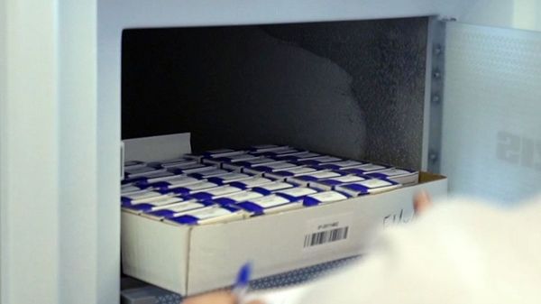 In this handout photo released by Russian Direct Investment Fund, a view shows a fridge with packages of Russian Sputnik-Light one-dose vaccine against the coronavirus disease (COVID-19) developed by the Gamaleya Scientific Research Institute of Epidemiology and Microbiology during clinical trials, in Moscow, Russia.  - Sputnik International
