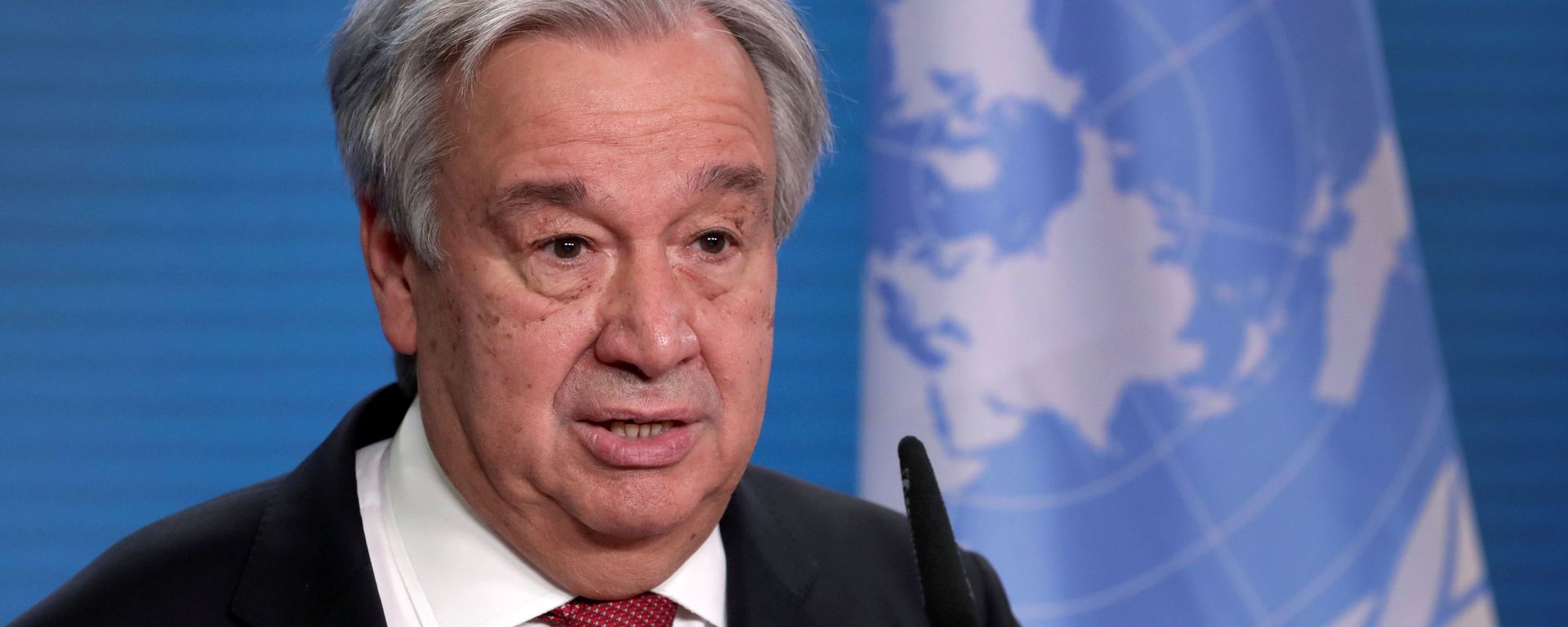 U.N. Secretary-General Antonio Guterres addresses the media during a joint news conference with German Foreign Minister Heiko Maas after a meeting in Berlin, Germany, December 17, 2020. U.N. Secretary-General Antonio Guterres addresses the media during a joint news conference with German Foreign Minister Heiko Maas after a meeting in Berlin, Germany, December 17, 2020. - Sputnik International, 1920, 17.09.2021