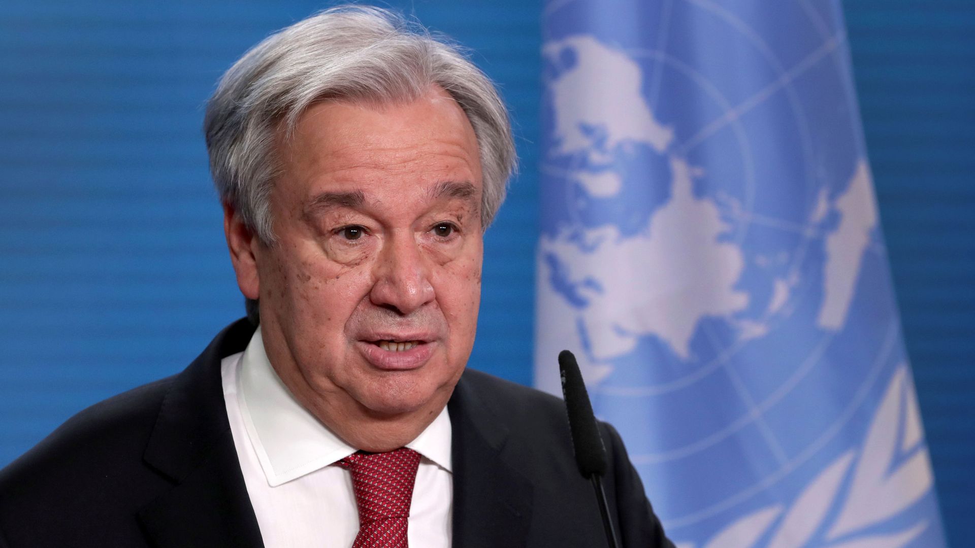 U.N. Secretary-General Antonio Guterres addresses the media during a joint news conference with German Foreign Minister Heiko Maas after a meeting in Berlin, Germany, December 17, 2020. - Sputnik International, 1920, 14.11.2021