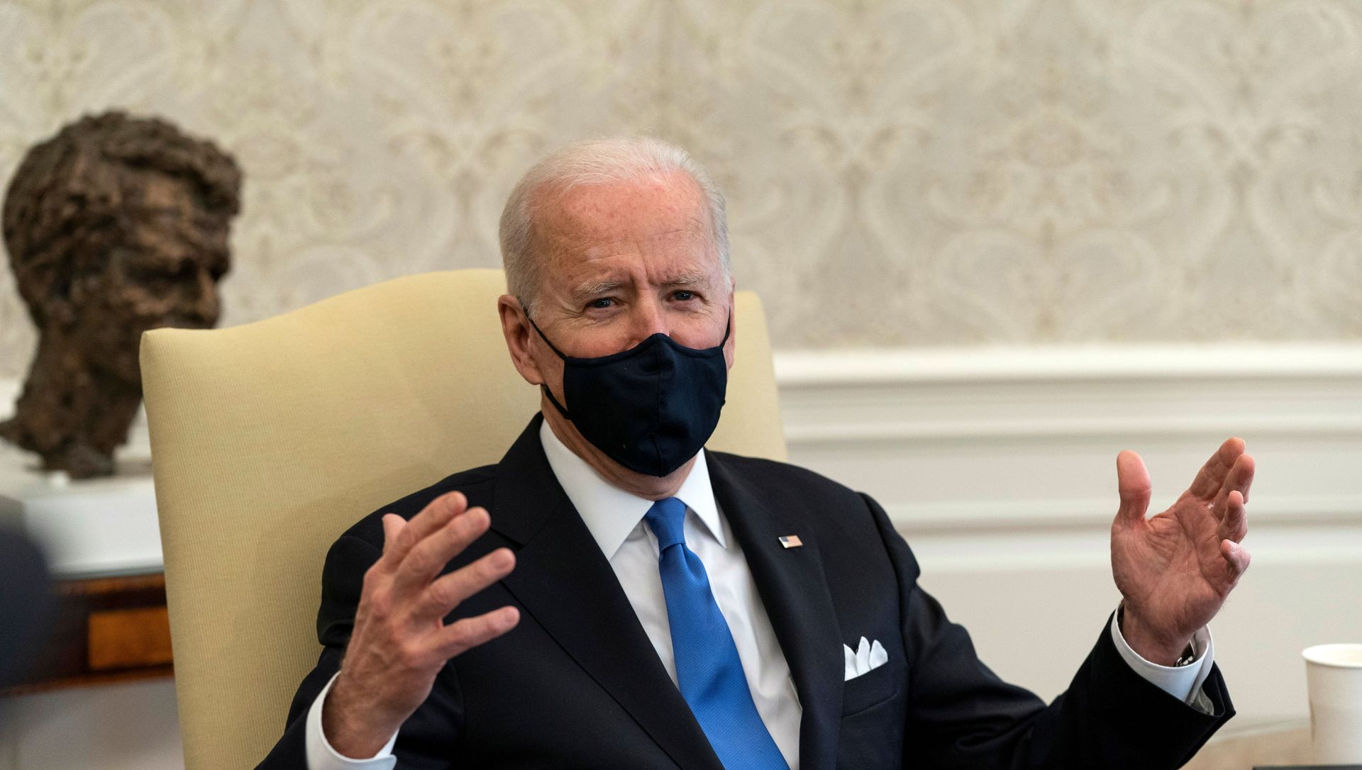 U.S. President Joe Biden speaks during a bipartisan meeting on cancer legislation in the Oval Office at the White House in Washington, U.S., March 3, 2021. U.S. President Joe Biden speaks during a bipartisan meeting on cancer legislation in the Oval Office at the White House in Washington, U.S., March 3, 2021. - Sputnik International, 1920, 09.03.2021