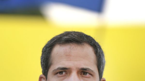 Opposition leader Juan Guaido gives a press conference in the Los Palos Grandes neighborhood of Caracas, Venezuela, Wednesday, March 3, 2021, regarding his Tuesday phone call with U.S. Secretary of State Antony Blinken. - Sputnik International