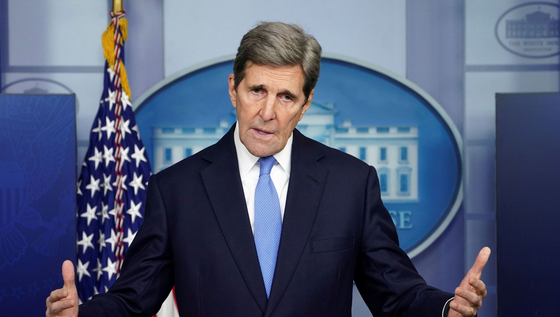 U.S. climate envoy John Kerry speaks at a press briefing at the White House in Washington, U.S., January 27, 2021. U.S. climate envoy John Kerry speaks at a press briefing at the White House in Washington, U.S., January 27, 2021. - Sputnik International, 1920, 07.03.2021
