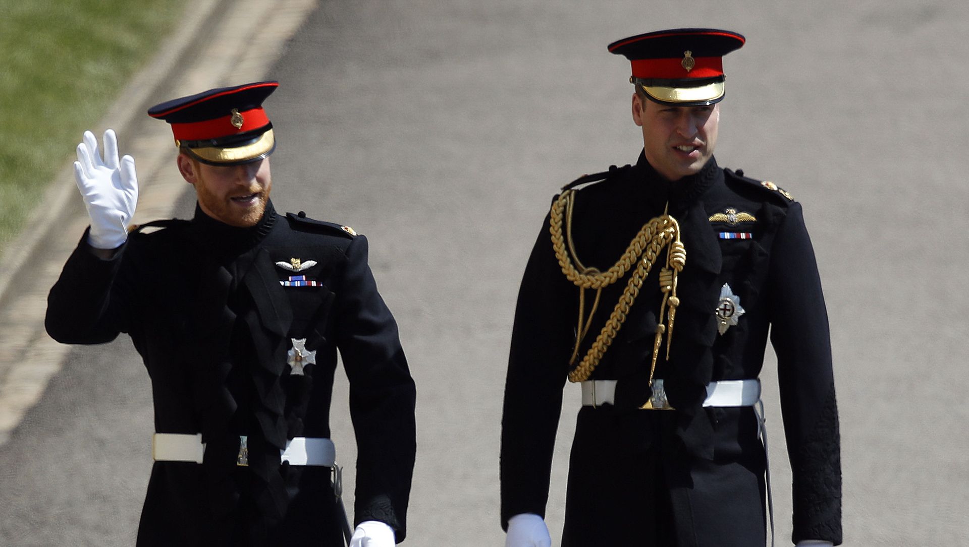 Britain's Prince Harry, left, and best man Prince William arrive for the wedding ceremony at St. George's Chapel in Windsor Castle in Windsor, near London, England, Saturday, May 19, 2018. Britain's Prince Harry, left, and best man Prince William arrive for the wedding ceremony at St. George's Chapel in Windsor Castle in Windsor, near London, England, Saturday, May 19, 2018. - Sputnik International, 1920, 07.03.2021
