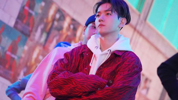 Baekhyun on the set of the Candy music video. - Sputnik International