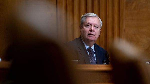 Senator Lindsey Graham (R-S.C.) speaks during a U.S. Senate Budget Committee hearing regarding wages at large corporations on Capitol Hill in Washington, 25 February 2021. - Sputnik International