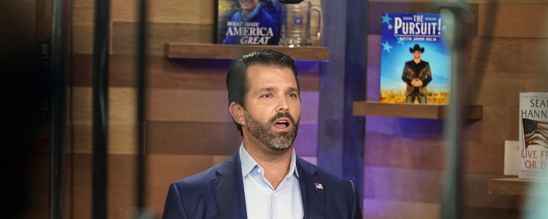 Donald Trump Jr. does an interview on media row at the Conservative Political Action Conference (CPAC) Friday, 26 February 2021, in Orlando, Florida. - Sputnik International, 1920, 10.07.2021