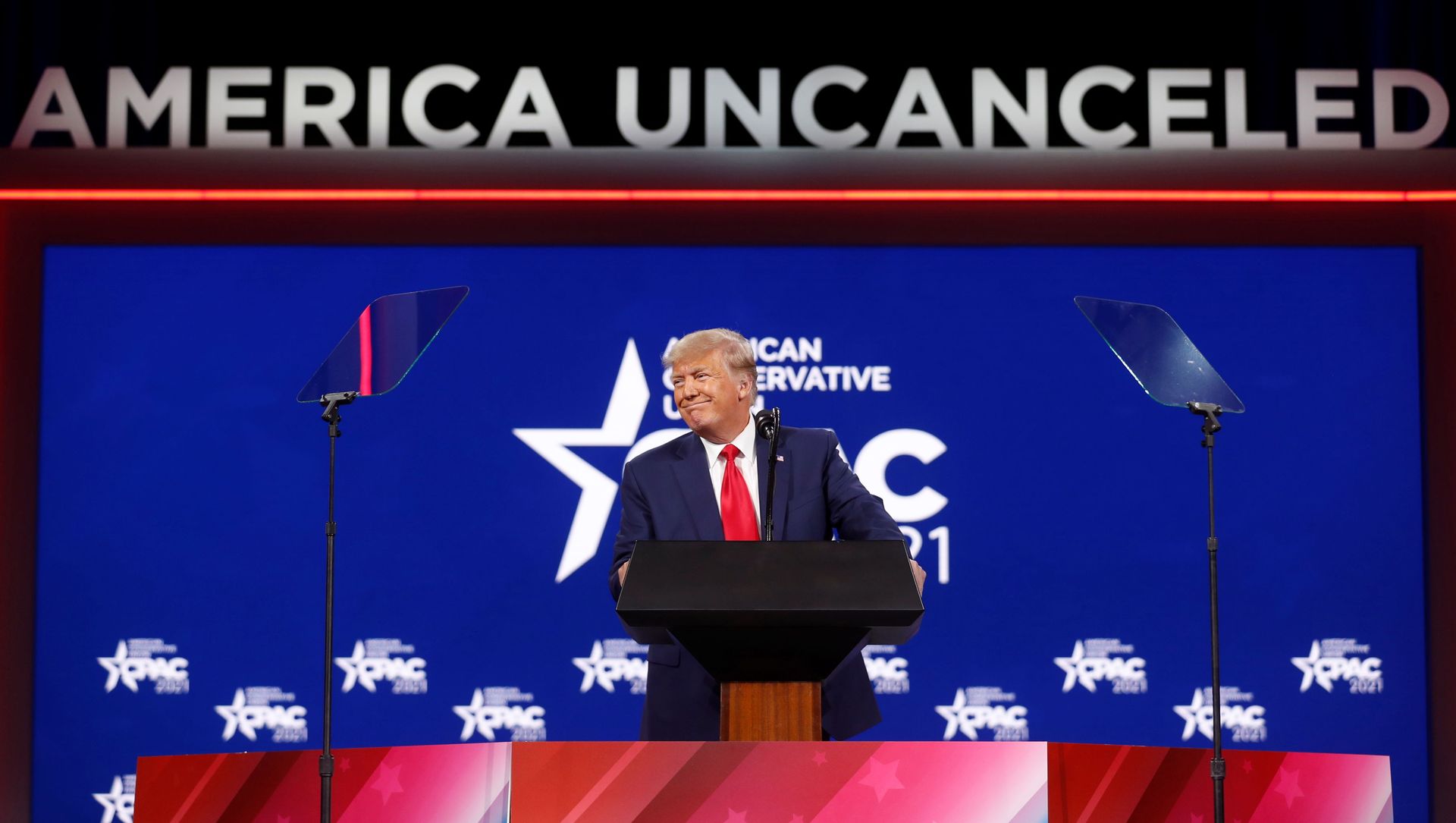 Former U.S. President Donald Trump speaks at the Conservative Political Action Conference (CPAC) in Orlando, Florida, U.S. February 28, 2021 Former U.S. President Donald Trump speaks at the Conservative Political Action Conference (CPAC) in Orlando, Florida, U.S. February 28, 2021 - Sputnik International, 1920, 09.03.2021