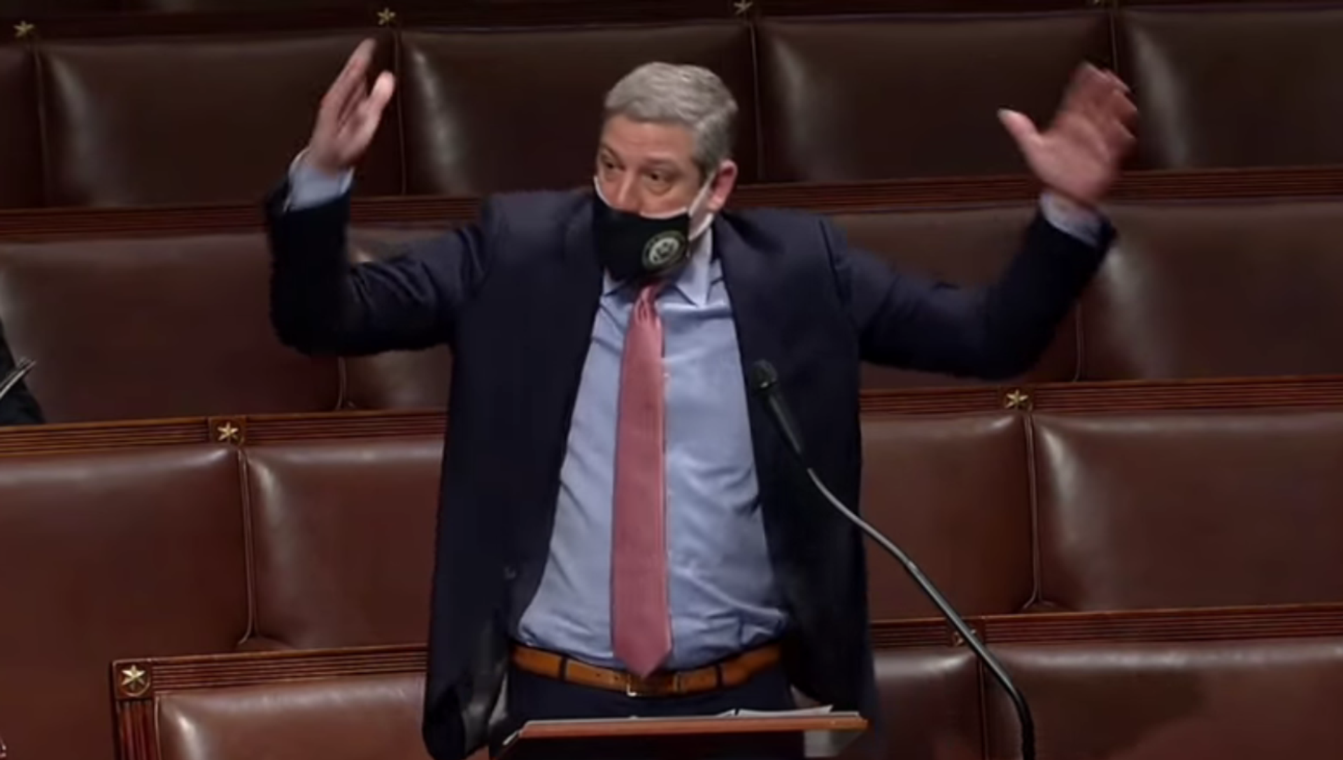 US Rep. Tim Ryan (D-OH) speaks in defense of the Protect the Right to Organize (PRO) Act on the floor of the House on March 9, 2021 US Rep. Tim Ryan (D-OH) speaks in defense of the Protect the Right to Organize (PRO) Act on the floor of the House on March 9, 2021 - Sputnik International, 1920, 10.03.2021