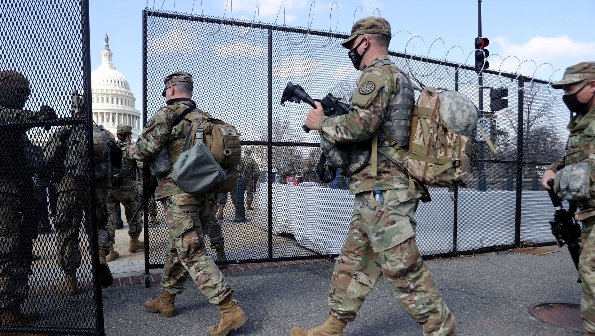 FILE PHOTO: National Guard soldiers patrol the grounds of the US Capitol after police warned that a militia group might try to attack the Capitol complex in Washington, DC, 4 March 2021. FILE PHOTO: National Guard soldiers patrol the grounds of the US Capitol after police warned that a militia group might try to attack the Capitol complex in Washington, DC, 4 March 2021. - Sputnik International, 1920, 24.05.2021