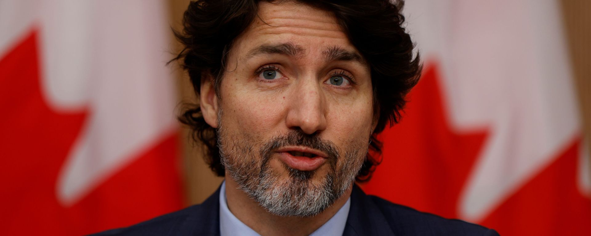 Canada's Prime Minister Justin Trudeau attends a news conference, as efforts continue to help slow the spread of the coronavirus disease (COVID-19), in Ottawa, Ontario, Canada March 5, 2021. Canada's Prime Minister Justin Trudeau attends a news conference, as efforts continue to help slow the spread of the coronavirus disease (COVID-19), in Ottawa, Ontario, Canada March 5, 2021. - Sputnik International, 1920, 26.12.2021