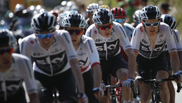 The Team Sky cyclists during the 11th stage of the Tour de France in 2018 The Team Sky cyclists during the 11th stage of the Tour de France in 2018 - Sputnik International