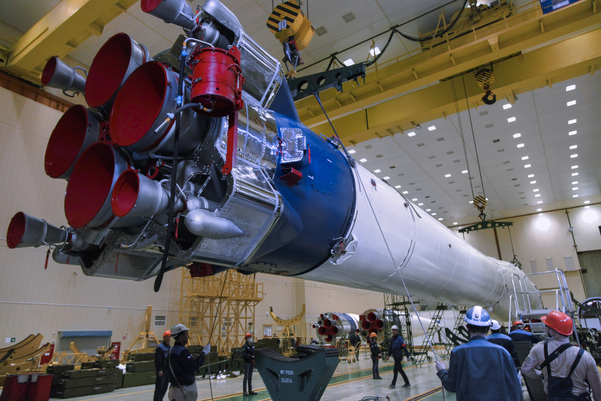 Russia’s Legendary Soyuz Space Rocket Gets New Paint Job for First Time in Over 50 Years Russia’s Legendary Soyuz Space Rocket Gets New Paint Job for First Time in Over 50 Years - Sputnik International, 1920, 13.03.2021