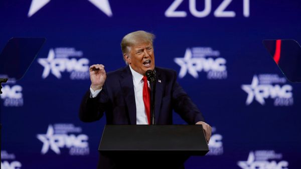 Former U.S. President Donald Trump speaks at the Conservative Political Action Conference (CPAC) in Orlando, Florida, U.S. February 28, 2021. - Sputnik International