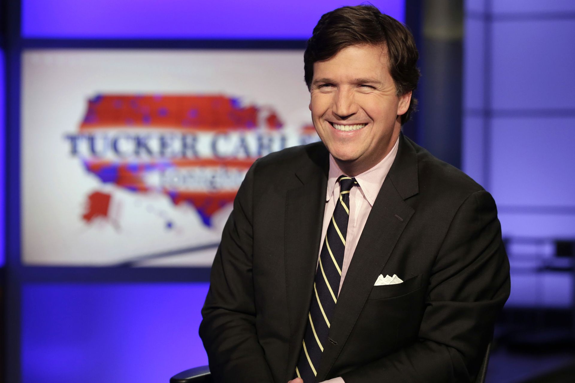 Tucker Carlson, host of Tucker Carlson Tonight, poses for photos in a Fox News Channel studio, in New York, Thursday, March 2, 2017 - Sputnik International, 1920, 18.01.2024