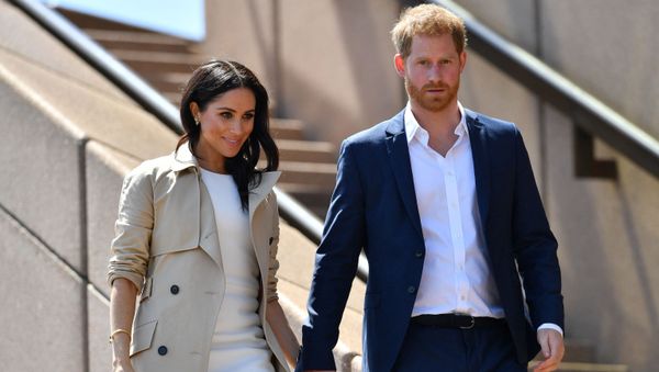 (FILES) In this file photo taken on October 16, 2018 Britain's Prince Harry and his wife Meghan walk down the stairs of Sydney’s iconic Opera House to meet people in Sydney (FILES) In this file photo taken on October 16, 2018 Britain's Prince Harry and his wife Meghan walk down the stairs of Sydney’s iconic Opera House to meet people in Sydney - Sputnik International