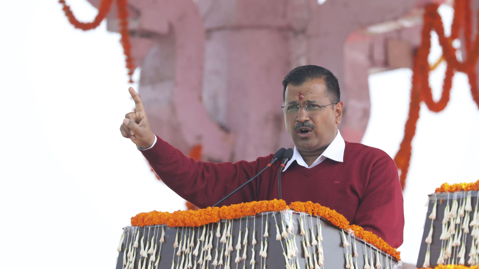Aam Aadmi Party, or Common Man's Party, leader Arvind Kejriwal addresses the crowd after taking oath as Chief Minister of Delhi for the third time, in New Delhi, India, Sunday, Feb. 16, 2020 Aam Aadmi Party, or Common Man's Party, leader Arvind Kejriwal addresses the crowd after taking oath as Chief Minister of Delhi for the third time, in New Delhi, India, Sunday, Feb. 16, 2020 - Sputnik International, 1920, 06.06.2021