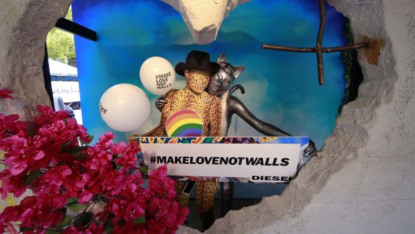 FILE - In this May 7, 2017, file photo, participants pose on a float before the Tokyo Rainbow Pride parade celebrating the lesbian, gay, bisexual, and transgender (LGBT) community in Tokyo - Sputnik International