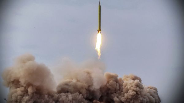 In this photo released on Saturday, Jan. 16, 2021, by the Iranian Revolutionary Guard, a missile is launched in a drill in Iran. Iran’s paramilitary Revolutionary Guard conducted a drill Saturday launching anti-warship ballistic missiles at a simulated target in the Indian Ocean, state television reported, amid heightened tensions over Tehran’s nuclear program and a U.S. pressure campaign against the Islamic Republic. - Sputnik International