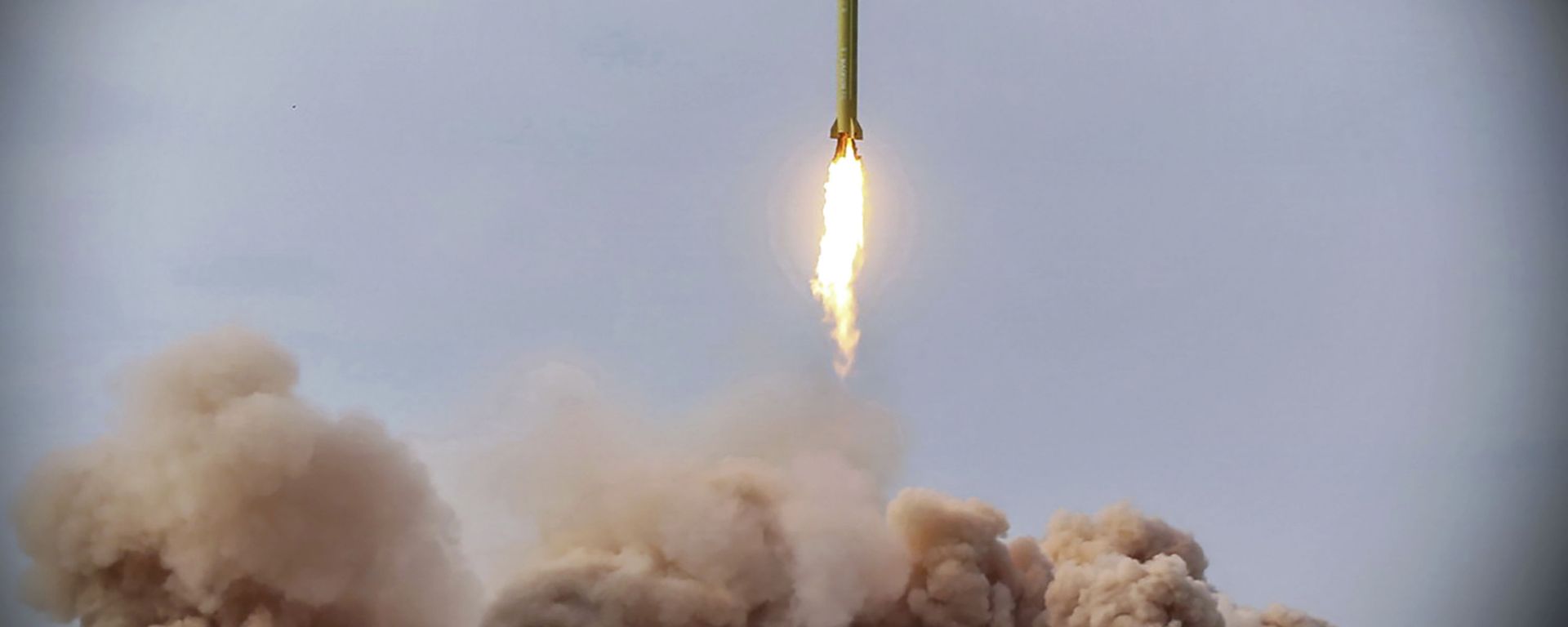 In this photo released on Saturday, Jan. 16, 2021, by the Iranian Revolutionary Guard, a missile is launched in a drill in Iran. Iran’s paramilitary Revolutionary Guard conducted a drill Saturday launching anti-warship ballistic missiles at a simulated target in the Indian Ocean, state television reported, amid heightened tensions over Tehran’s nuclear program and a U.S. pressure campaign against the Islamic Republic. In this photo released on Saturday, Jan. 16, 2021, by the Iranian Revolutionary Guard, a missile is launched in a drill in Iran. Iran’s paramilitary Revolutionary Guard conducted a drill Saturday launching anti-warship ballistic missiles at a simulated target in the Indian Ocean, state television reported, amid heightened tensions over Tehran’s nuclear program and a U.S. pressure campaign against the Islamic Republic. - Sputnik International, 1920, 27.09.2021