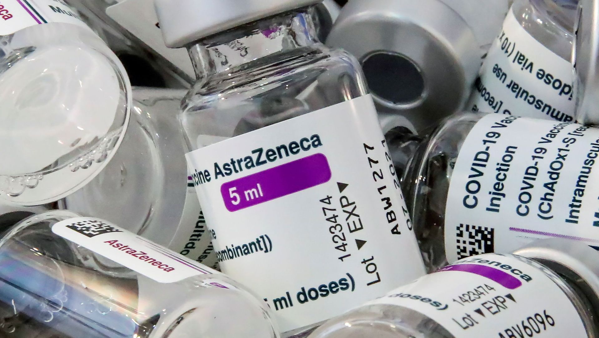 AstraZeneca's COVID-19 vaccine are pictured amid a vaccination campaign in Bierset, Belgium March 17, 2021 AstraZeneca's COVID-19 vaccine are pictured amid a vaccination campaign in Bierset, Belgium March 17, 2021 - Sputnik International, 1920, 18.03.2021