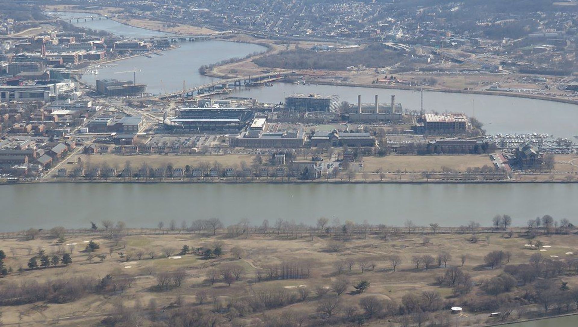 Aerial view of Fort Lesley J. McNair in Washington, DC in 2019 Aerial view of Fort Lesley J. McNair in Washington, DC in 2019 - Sputnik International, 1920, 21.03.2021