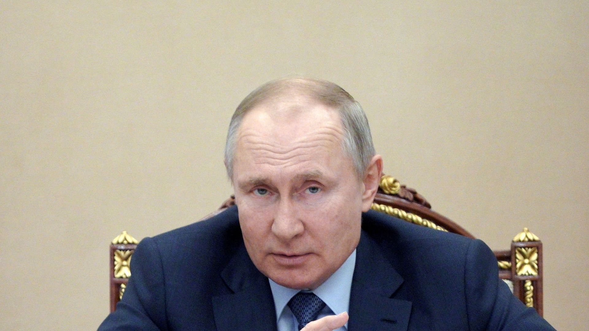 Russian President Vladimir Putin attends a meeting with government members via a video link in Moscow, Russia March 10, 2021 Russian President Vladimir Putin attends a meeting with government members via a video link in Moscow, Russia March 10, 2021 - Sputnik International, 1920, 23.03.2021