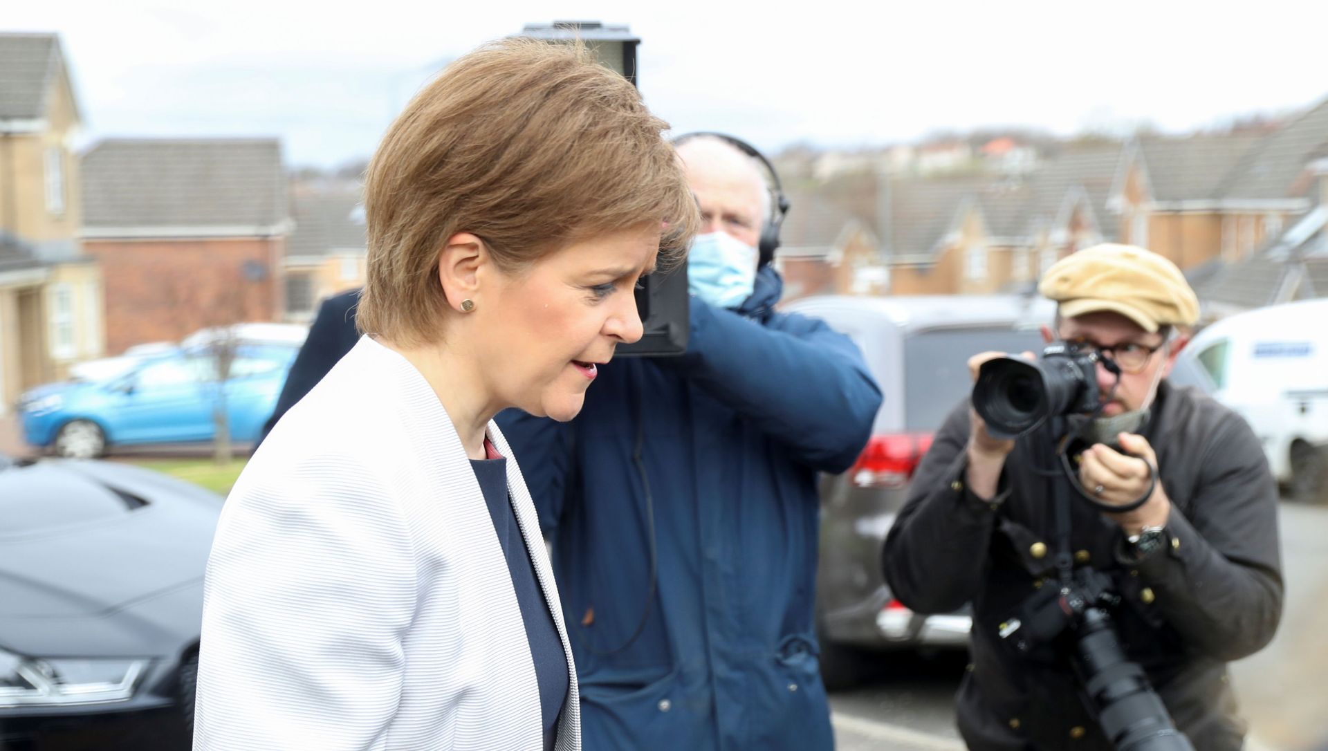 Scotland's First Minister Sturgeon leaves her home in Glasgow Scotland's First Minister Sturgeon leaves her home in Glasgow - Sputnik International, 1920, 22.03.2021