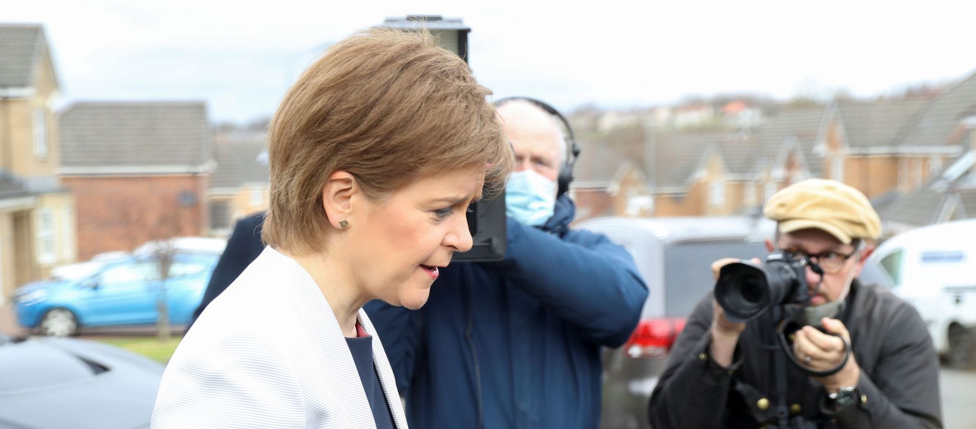 Scotland's First Minister Sturgeon leaves her home in Glasgow Scotland's First Minister Sturgeon leaves her home in Glasgow - Sputnik International, 1920, 22.03.2021