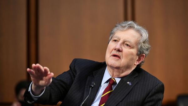 U.S. Senator John Kennedy (R-LA) speaks as FBI Director Christopher Wray testifies before the Senate Judiciary Committee on the January 6th insurrection, in the Hart Senate Office Building on Capitol Hill in Washington, DC, U.S. March 2, 2021 - Sputnik International