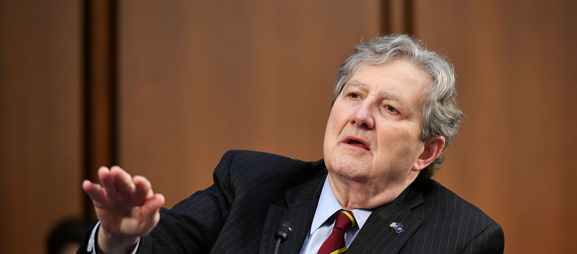 U.S. Senator John Kennedy (R-LA) speaks as FBI Director Christopher Wray testifies before the Senate Judiciary Committee on the January 6th insurrection, in the Hart Senate Office Building on Capitol Hill in Washington, DC, U.S. March 2, 2021 U.S. Senator John Kennedy (R-LA) speaks as FBI Director Christopher Wray testifies before the Senate Judiciary Committee on the January 6th insurrection, in the Hart Senate Office Building on Capitol Hill in Washington, DC, U.S. March 2, 2021 - Sputnik International, 1920, 24.03.2021