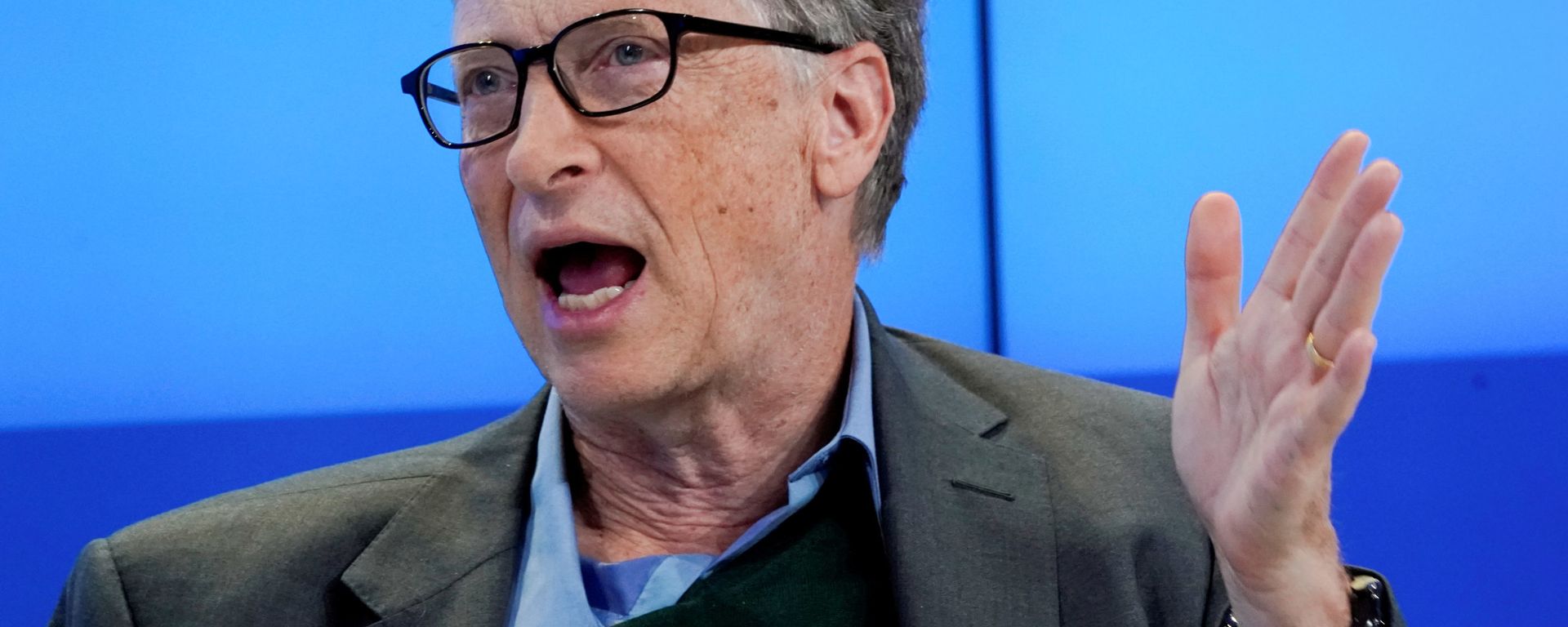  Bill Gates, Co-Chair of Bill & Melinda Gates Foundation, gestures as he speaks during the World Economic Forum (WEF) annual meeting in Davos, Switzerland January 25, 2018 - Sputnik International, 1920, 04.11.2021
