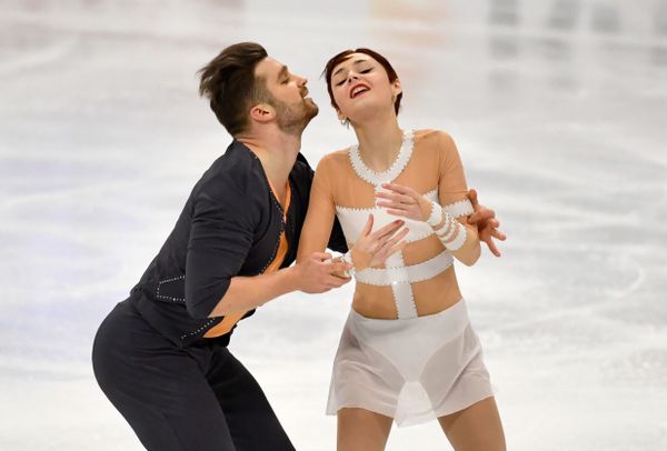 France's Cleo Hamon and Denys Strekalin in action during the pairs free skating final at the World Figure Skating Championship in Stockholm on 25 March 2021. France's Cleo Hamon and Denys Strekalin in action during the pairs free skating final at the World Figure Skating Championship in Stockholm on 25 March 2021. - Sputnik International