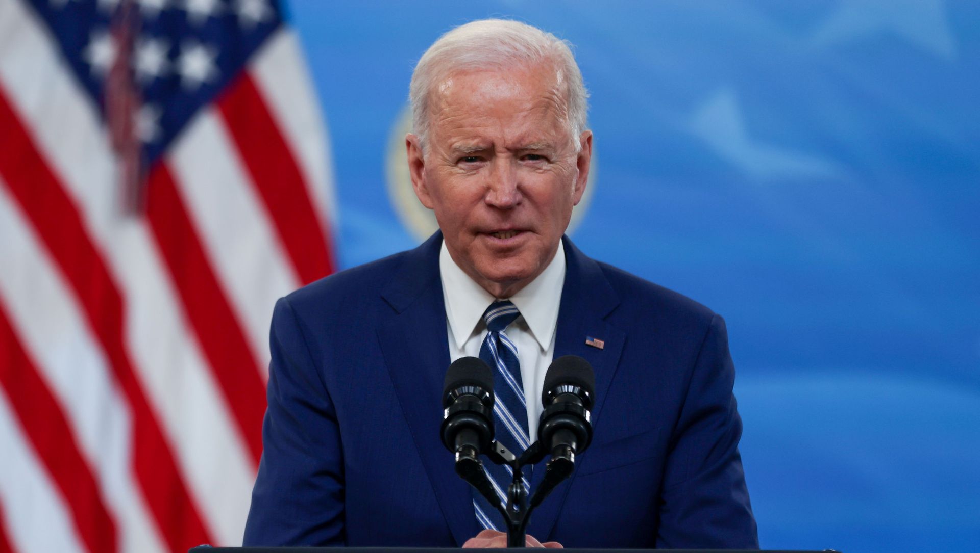 U.S. President Joe Biden delivers remarks after a meeting with his COVID-19 Response Team on the coronavirus disease (COVID-19) pandemic and the state of vaccinations, on the White House campus in Washington, U.S., March 29, 2021. U.S. President Joe Biden delivers remarks after a meeting with his COVID-19 Response Team on the coronavirus disease (COVID-19) pandemic and the state of vaccinations, on the White House campus in Washington, U.S., March 29, 2021. - Sputnik International, 1920, 30.03.2021