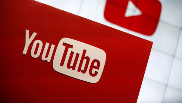 YouTube logo at the YouTube Space LA in Playa Del Rey, Los Angeles, California, United States October 21, 2015 - Sputnik International