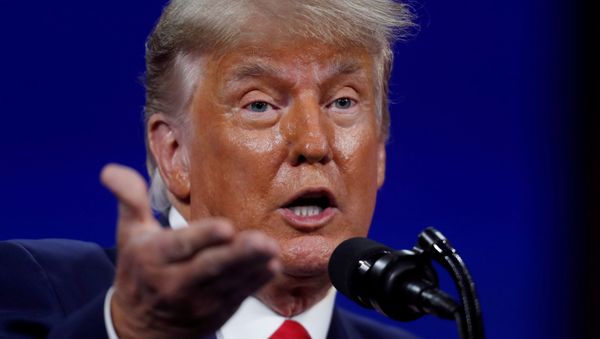 Former US President Donald Trump speaks at the Conservative Political Action Conference (CPAC) in Orlando, Florida, 28 February 2021. REUTERS/Octavio Jones/File Photo - Sputnik International