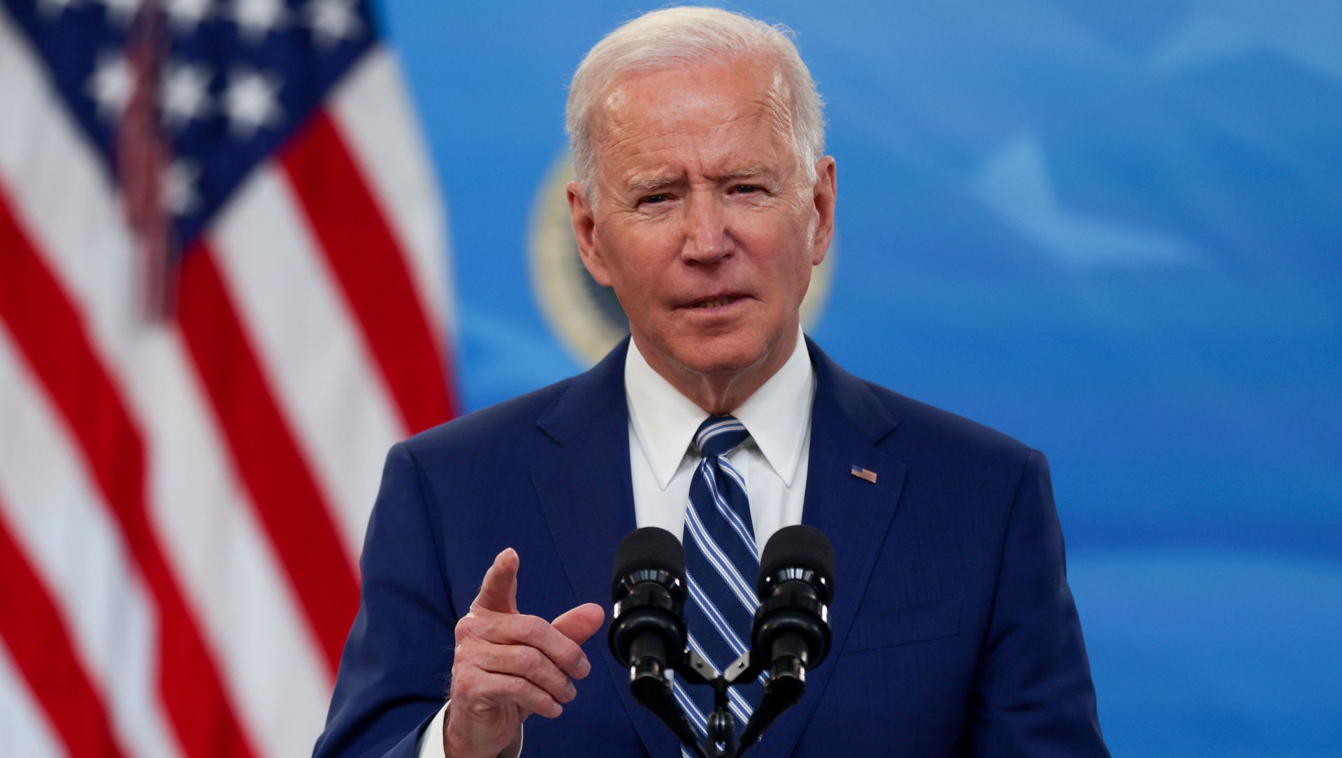 U.S. President Joe Biden delivers remarks on the White House campus in Washington, U.S., March 29, 2021. U.S. President Joe Biden delivers remarks on the White House campus in Washington, U.S., March 29, 2021. - Sputnik International, 1920, 02.04.2021