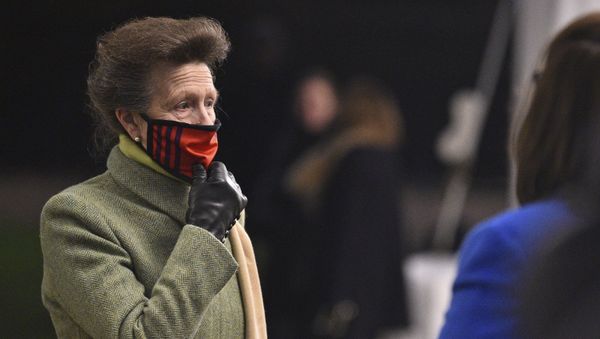 Britain's Princess Anne in the quadrangle at Windsor Castle, Windsor, England, Tuesday Dec. 8, 2020, to meet and thank members of the Salvation Army and local volunteers and key workers from organisations and charities in Berkshire. - Sputnik International