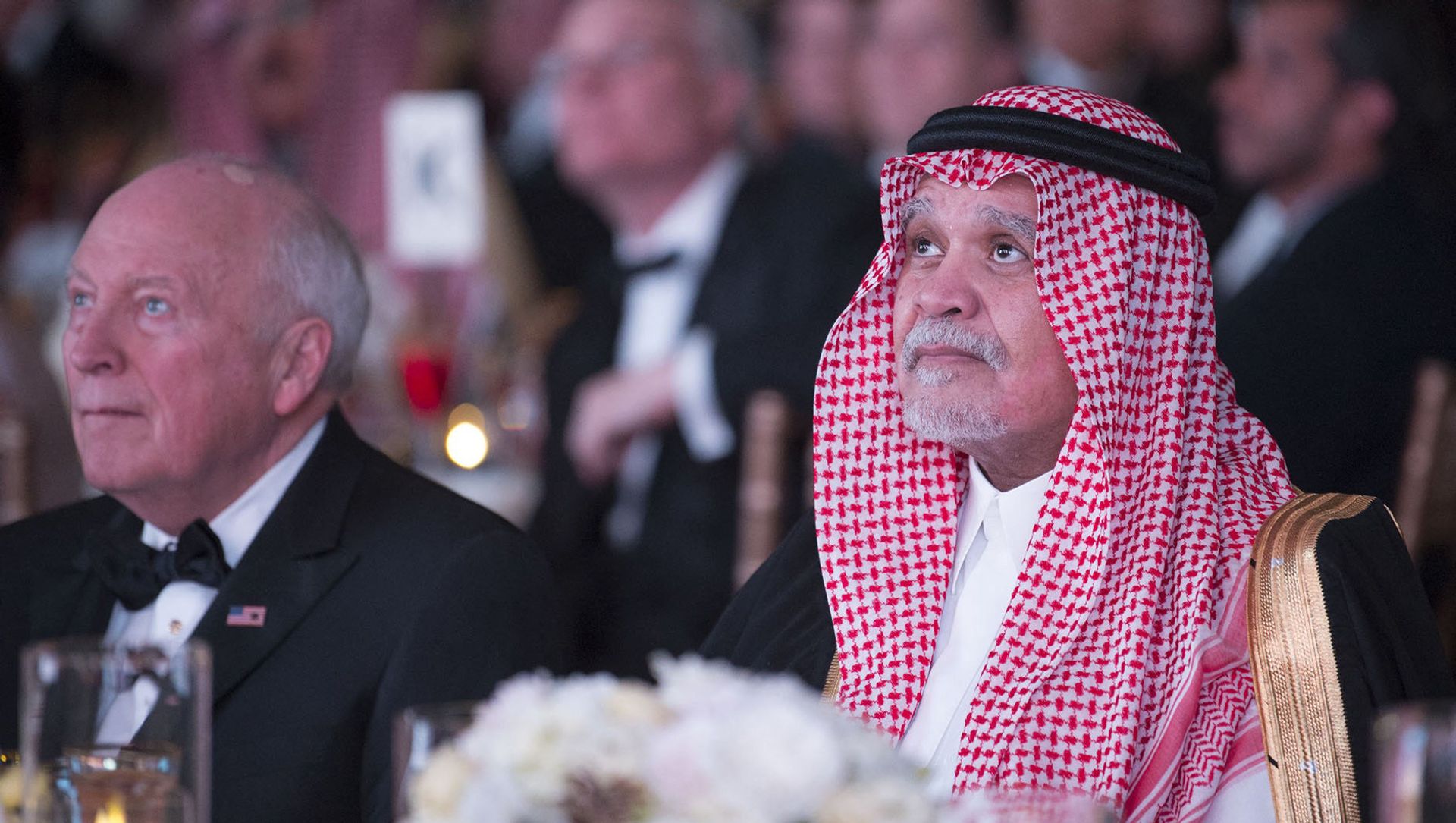 A handout picture provided by the Saudi Royal Palace on March 22, 2018 shows former Saudi Ambassador to the United States Prince Bandar bin Sultan (R) and former US Vice President Dick Cheney attending Saudi-US Partnership Gala event in Washington, DC. A handout picture provided by the Saudi Royal Palace on March 22, 2018 shows former Saudi Ambassador to the United States Prince Bandar bin Sultan (R) and former US Vice President Dick Cheney attending Saudi-US Partnership Gala event in Washington, DC. - Sputnik International, 1920, 03.04.2021