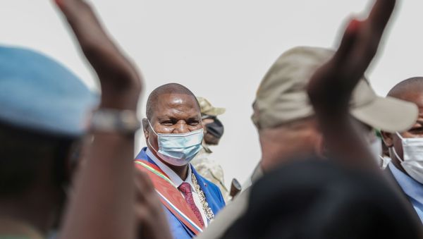 Central African President Faustin-Archange Touadera is seen after  his investiture ceremony for his second term in Bangui, Central Africa Republic March 30, 2021. - Sputnik International