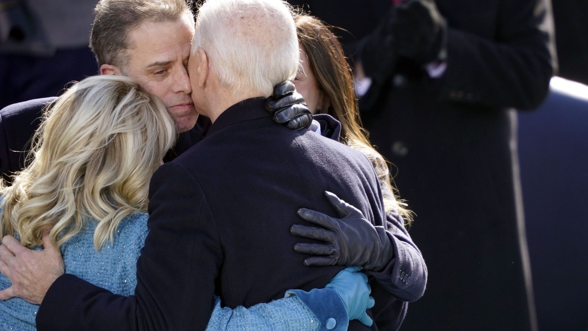 President Joe Biden hugs first lady Jill Biden, his son Hunter Biden and daughter Ashley Biden after being sworn-in during the 59th Presidential Inauguration at the US Capitol in Washington, 20 January 2021 President Joe Biden hugs first lady Jill Biden, his son Hunter Biden and daughter Ashley Biden after being sworn-in during the 59th Presidential Inauguration at the US Capitol in Washington, 20 January 2021 - Sputnik International, 1920, 06.04.2021