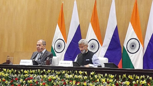 Lavrov Jaishankar briefing - Sputnik International