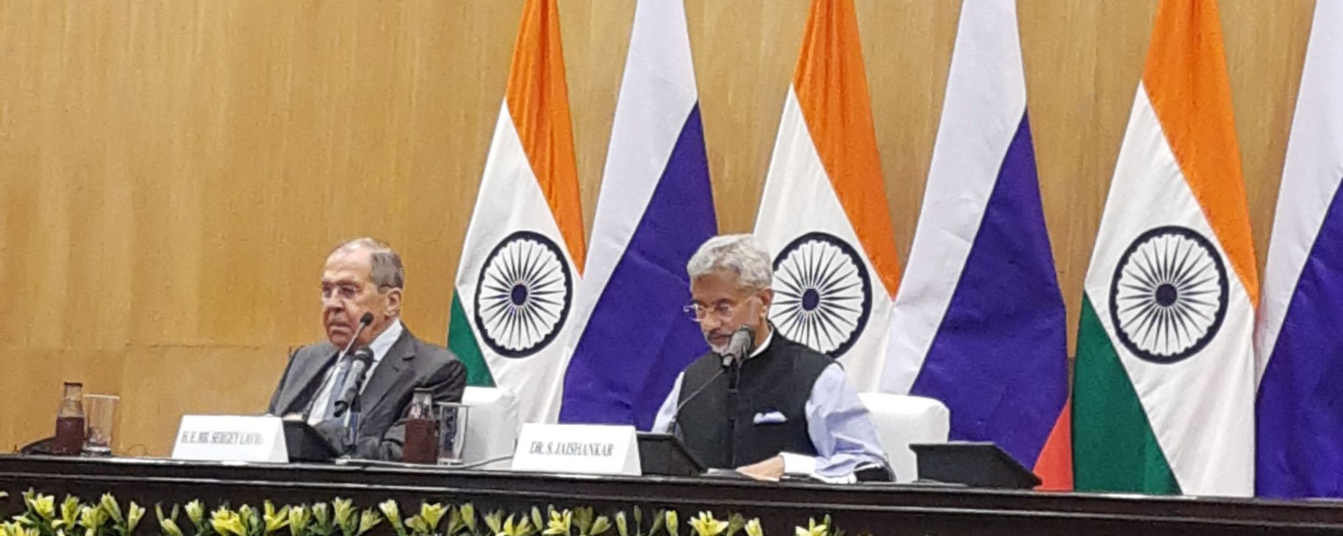 Lavrov Jaishankar briefing - Sputnik International, 1920, 31.03.2022