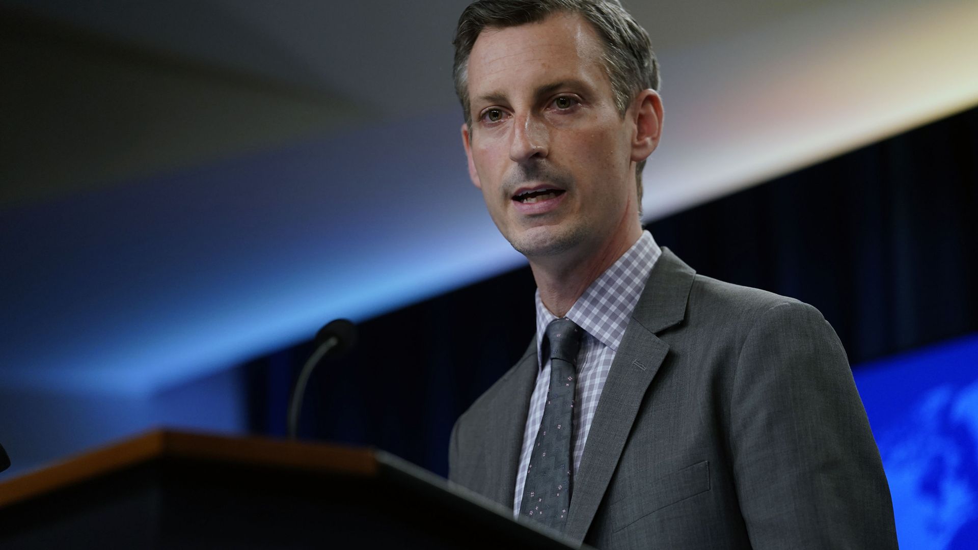 State Department spokesman Ned Price speaks at the State Department in Washington, Wednesday, March 31, 2021. State Department spokesman Ned Price speaks at the State Department in Washington, Wednesday, March 31, 2021. - Sputnik International, 1920, 18.04.2021